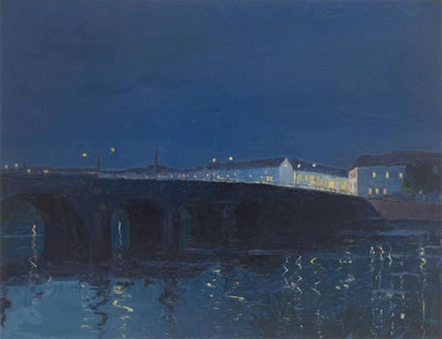 Vue du pont la nuit