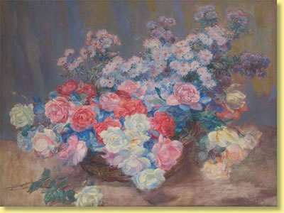 Panier fleuri