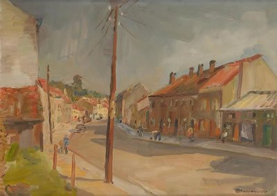 Chaussée de La Hulpe à Boitsfort en 1950