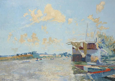 Sample artwork by Jules Merckaert (1872 - 1924), known for landscape, marine, genre, still-life - View similar artists and auction records