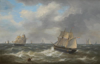 Voiliers en mer du Nord