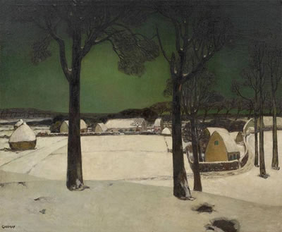 Campagne sous la neige