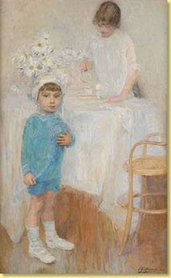 Les enfants préparant le petit déjeuner