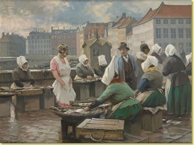 Le marché aux poissons by Soren Christian Bjulf - Auction record, sale price, and art valuation. Compare with similar artists and explore comparable artworks.