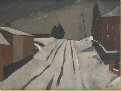 Chemin enneigé.