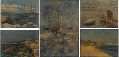 Paysages marins" et "Saule pleureur