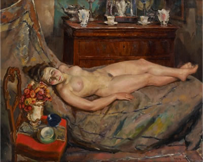 Nu dans l'atelier