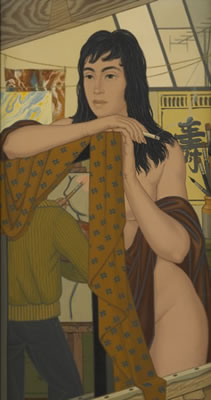 Jeune femme contemplative