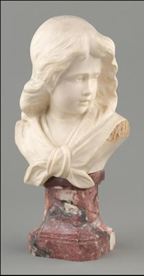Enfant de profil. D'époque Art Déco