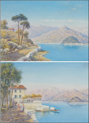 "Vue du lac de Côme" et "Vue du lac de Bellagio" by Claude Hamilton Rowbotham - Auction record, sale price, and art valuation. Compare with similar artists and explore comparable artworks.