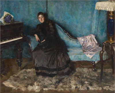 Élégante à la méridienne