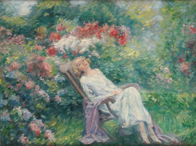 Jeune femme à la sieste.