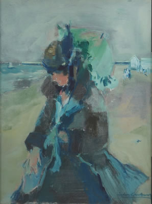 Élégante à la mer du Nord