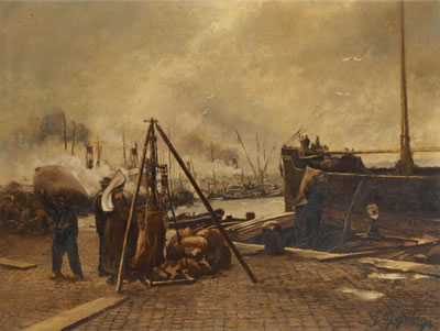 Anvers, un coin du port