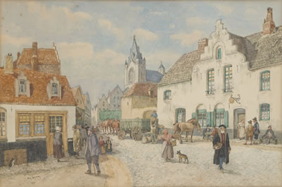 La grand'rue by Amedee Lynen - Auction record, sale price, and art valuation. Compare with similar artists and explore comparable artworks.