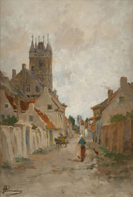 Ruelle animée.