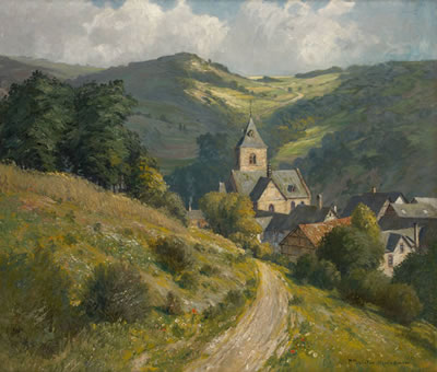 Vue plongeante sur le village