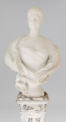 Buste de la Reine Marie Henriette de Belgique.