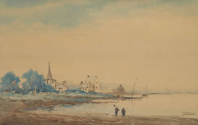 Pêcheurs à marée basse.