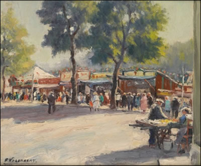 La foire du Midi par un jour ensoleillé.
