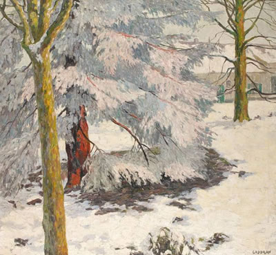 Effets de neige sur le sapin