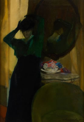 Élégante à sa toilette