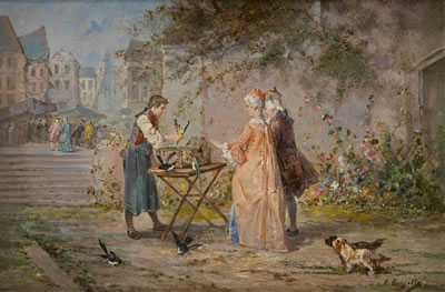 L'oiseleur by Frederic Borgella - Auction record, sale price, and art valuation. Compare with similar artists and explore comparable artworks.