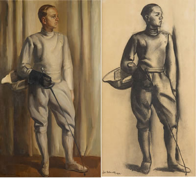 Portrait d'escrimeur