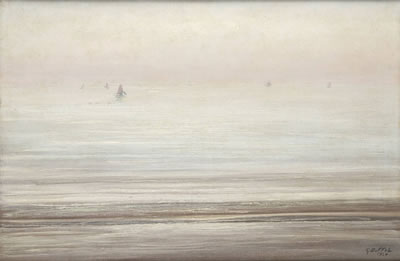 Lever de brume en mer du Nord