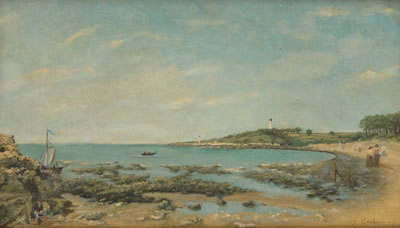 Conversation en bord de mer
