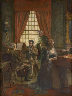Chamber music. by Leo van Aken - Auction record, sale price, and art valuation. Compare with similar artists and explore comparable artworks.