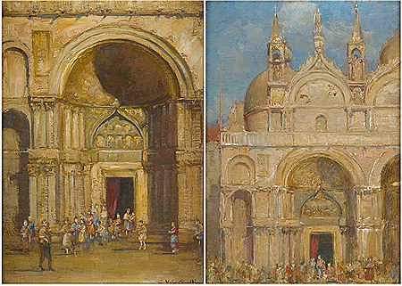 Vues de Venise (2) by Jean Valentinelli - Auction record, sale price, and art valuation. Compare with similar artists and explore comparable artworks.