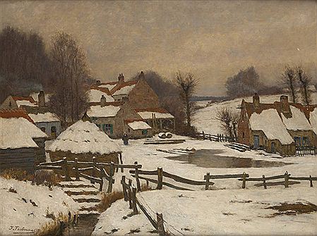 Ferme en hiver
