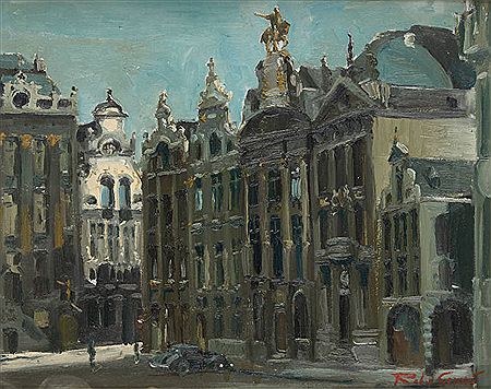 Voiture à la Grand Place de Bruxelles by Robert Ulderic Gerard - Auction record, sale price, and art valuation. Compare with similar artists and explore comparable artworks.