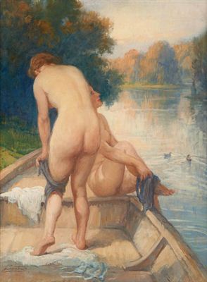 Sample artwork by Jules Lentrein (1875 - 1943), known for painting - View similar artists and auction records