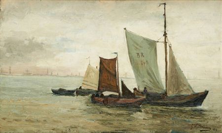 Barques de pêche aux environs de Breskens.