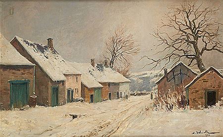 Village sous la neige by Xavier Wurth - Auction record, sale price, and art valuation. Compare with similar artists and explore comparable artworks.