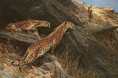 Guépards à l'affût