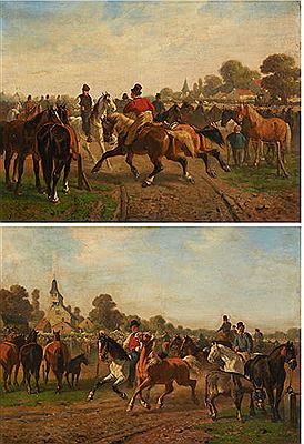 Le marché aux chevaux.