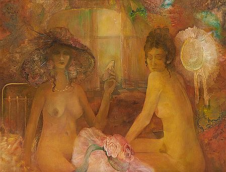 "Les belles en fleurs".