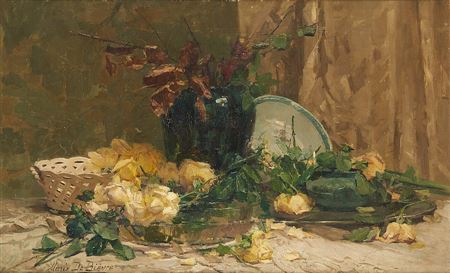 Les roses jaunes.