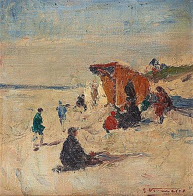 Cabines à la mer du Nord