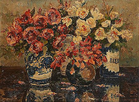 Vases fleuris de roses by Firmin Verhevick - Auction record, sale price, and art valuation. Compare with similar artists and explore comparable artworks.