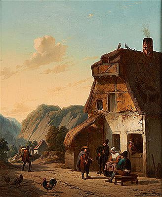 Le violoneux devant la chaumière by Camille Venneman - Auction record, sale price, and art valuation. Compare with similar artists and explore comparable artworks.