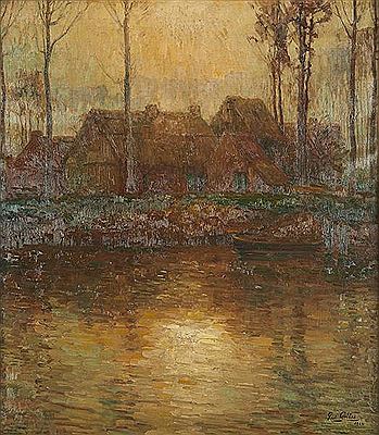 Vue des chaumières