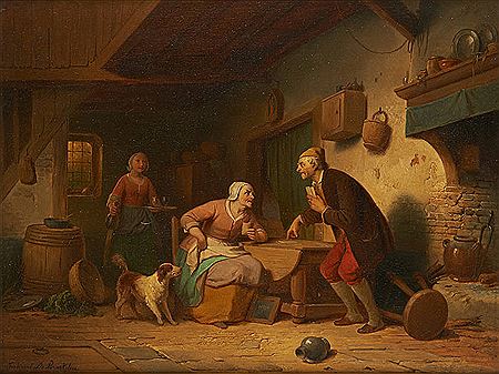 Le tricheur démasqué. by Ferdinand De Braekeleer Jr - Auction record, sale price, and art valuation. Compare with similar artists and explore comparable artworks.