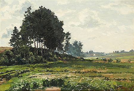 Vue des plaines de la Woluwe.