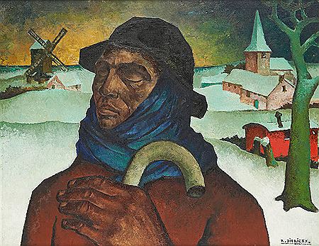L'aveugle dans un paysage enneigé. by Raymond Dierickx - Auction record, sale price, and art valuation. Compare with similar artists and explore comparable artworks.