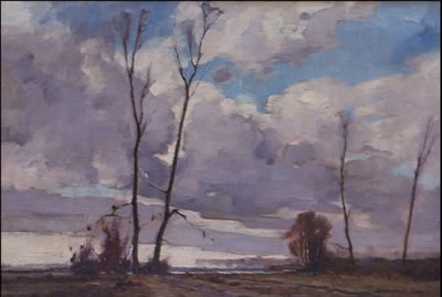 Ciel d'orage en Campine by Jacques Douven - Auction record, sale price, and art valuation. Compare with similar artists and explore comparable artworks.