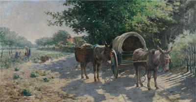Sample artwork by Gustave Halbart (1846 - 1913), known for landscape painting - View similar artists and auction records